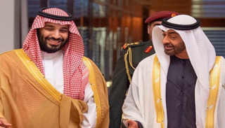 الشيخ محمد بن زايد آل نهيان والأمير محمد بن سلمان بن عبدالعزيز