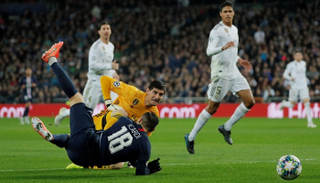 فاران وكورتوا من المباراة