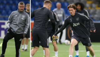 ماكس تايلور في تدريبات يونايتد