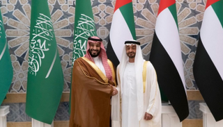 الشيخ محمد بن زايد آل نهيان والأمير محمد بن سلمان