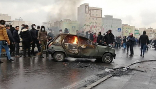 جانب من الاحتجاجات الأخيرة في إيران - أرشيفية