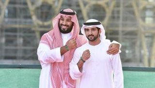 الشيخ حمدان بن محمد بن راشد آل مكتوم والأمير محمد بن سلمان