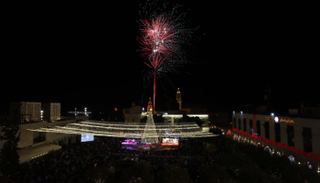 إضاءة شجرة الميلاد في بيت لحم