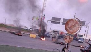 جانب من الاحتجاجات التي شهدتها مدينة معشور