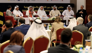 جانب من "ملتقى الأعمال بين الشارقة والدول الأوروبية" في الشارقة