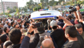 تشييع جنازتي شعبان عبدالرحيم ومحمد خيري من مسجد واحد بالقاهرة