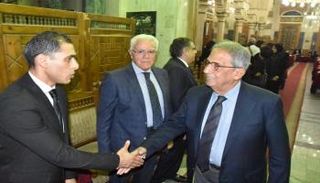 عمرو موسى يحضر عزاء الفنان الراحل محمد خيري