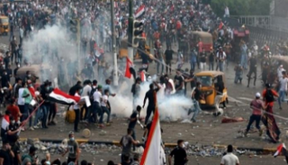 جانب من المظاهرات العراق