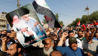 مظاهرة عراقية في مدينة الصدر 