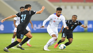 من مباراة الشارقة وبني ياس