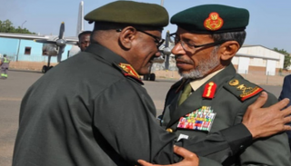 الفريق الركن حمد محمد ثاني الرميثي والفريق أول ركن محمد عثمان الحسين 