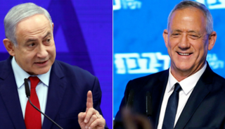 بيني جانتس وبنيامين نتنياهو