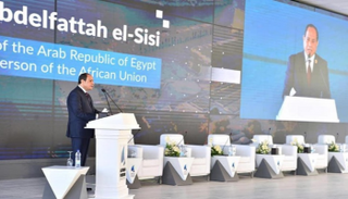 الرئيس المصري خلال كلمته بمنتدى أسوان 