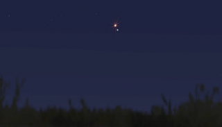 اقتران الزباني مع المريخ في السماء يحظى باهتمام الملايين