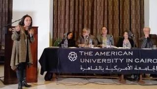 جانب من فعاليات احتفال مركز دراسات الترجمة بالجامعة الأمريكية بالقاهرة