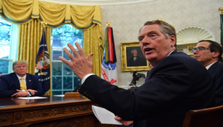 روبرت لايتهايزر كبير مفاوضي التجارة في إدارة الرئيس الأمريكي - أ ف ب