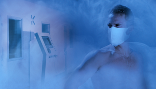 الساونا الباردة عبارة عن جهاز مملوء بالنيتروجين درجة حرارته 150