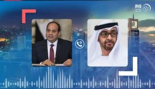 الشيخ محمد بن زايد آل نهيان والرئيس المصري عبدالفتاح السيسي