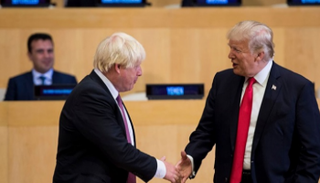 الرئيس الأمريكي دونالد ترامب ورئيس الوزراء البريطاني بوريس جونسون