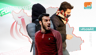 الاحتجاجات الشعبية ضد النظام ضرب مدن إيران