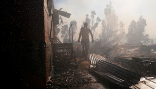 حريق في تشيلي