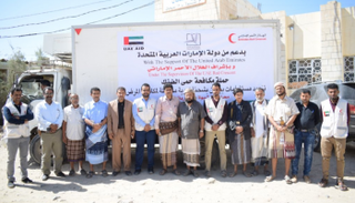 شحنة أدوية ومحاليل إماراتية لمكافحة حمى الضنك في شبوة اليمنية