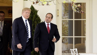 لقاء سابق بين السيسي وترامب- أرشيفية