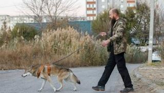 "إيفان" وصديقه الذئب "سيريي"