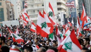 جانب من مظاهرات لبنان