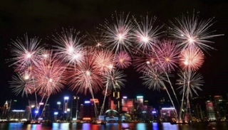 جانب من احتفالات هونج كونج ببداية عام 2019 - أرشيفية