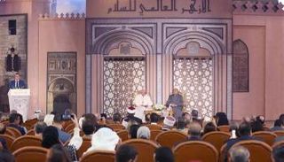 الدكتور أحمد الطيب خلال مؤتمر الأزهر العالمي للسلام