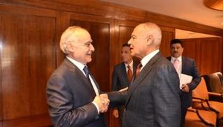 سلامة وأبوالغيط خلال لقائهما بالقاهرة