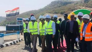 جانب من فعاليات افتتاح السد