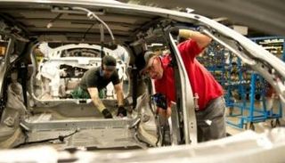 صورة من مصنع شركة نيسان في بريطانيا