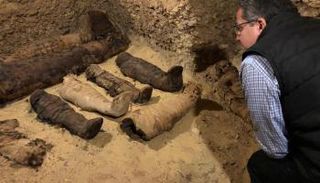 توابيت المومياوات المكتشفة