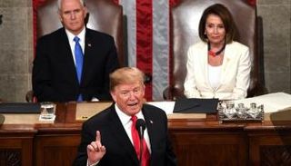 الرئيس الأمريكي دونالد ترامب يلقي خطاب حالة الاتحاد