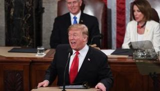 الرئيس الأمريكي دونالد ترامب يلقي خطاب حالة الاتحاد