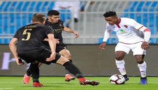من مباراة النصر والقادسية