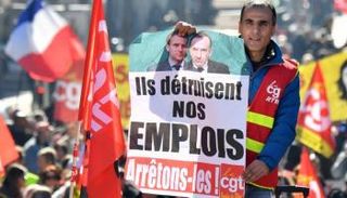 جانب من المظاهرات في مدينة بوردو الفرنسية