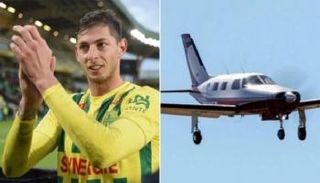 طائرة اللاعب الأرجنتيني المولد إميليانو سالا