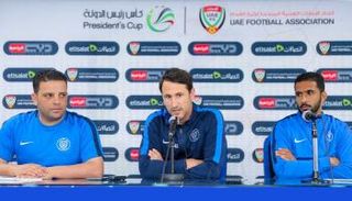 مدرب النصر خلال المؤتمر