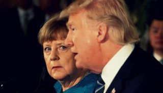 أنجيلا ميركل ودونالد ترامب - أرشيفية 