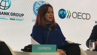 ماريا فرنندا أسبينوزا رئيس الجمعية العامة للأمم المتحدة