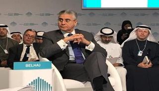 فريد بلحاج خلال مشاركته في القمة العالمية للحكومات 