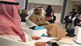 محمد سيف السويدي خلال مشاركته في القمة العالمية للحكومات