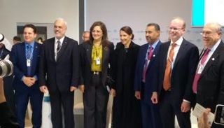 وزيرة التخطيط المصرية خلال مشاركتها في القمة العالمية للحكومات