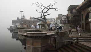 ضفّة نهر يامونا في ولاية أوتار براديش الهندية