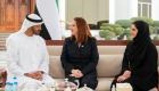 محمد بن زايد يلتقي رئيسة الجمعية العامة للأمم المتحدة