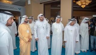 الشيخ محمد بن راشد آل مكتوم في مقر قمة الحكومات