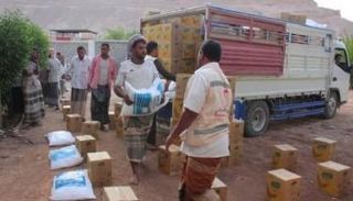 مساعدات الهلال الأحمر الإماراتي في اليمن - صورة أرشيفية